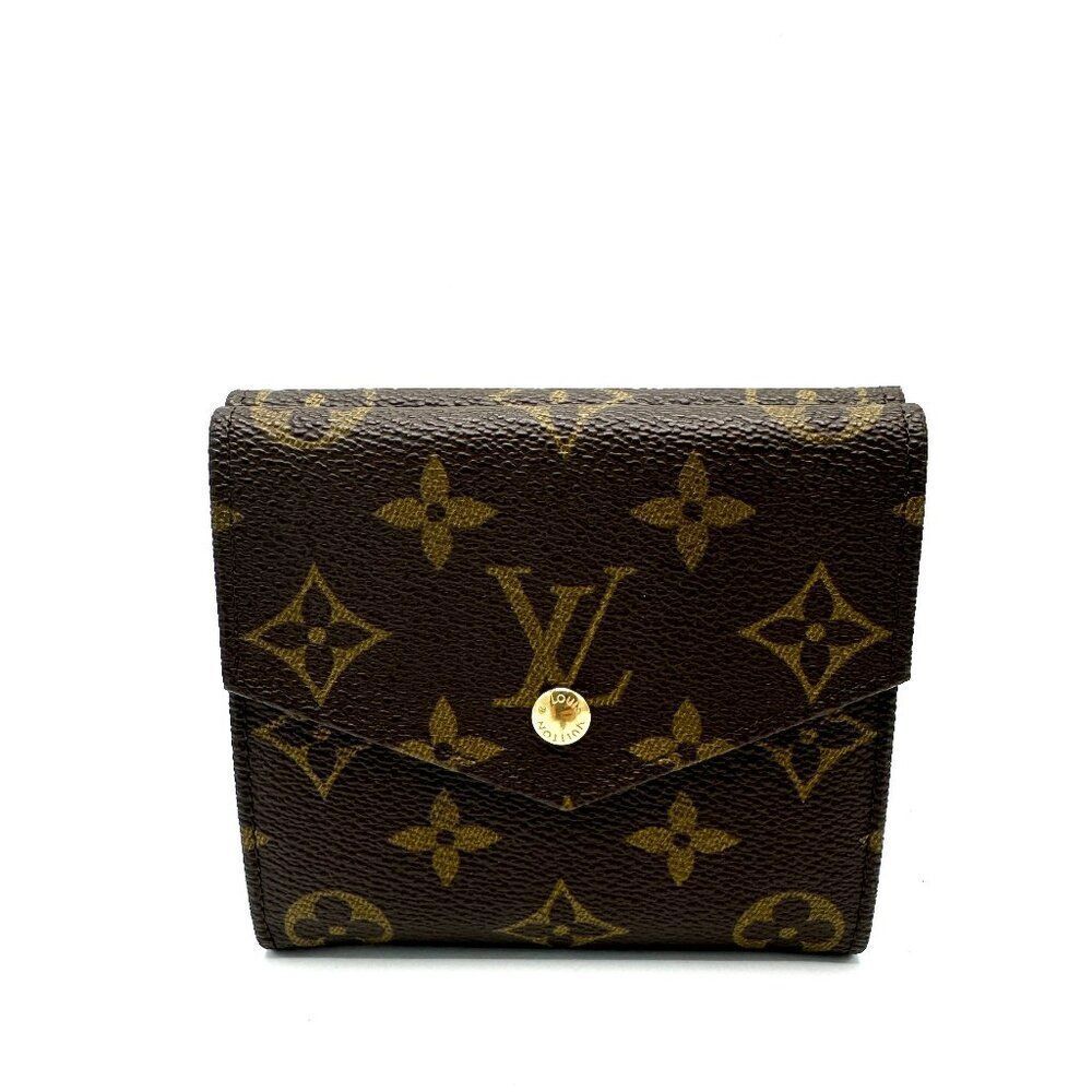 Louis Vuitton Brown Monogram Double Face Compact Wallet